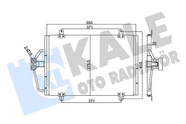 KALE 344320 Klima Radyatörü 7700432391 resmi