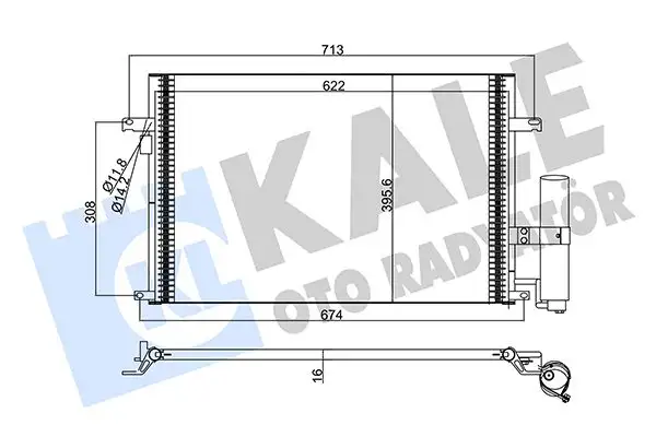 KALE 377100 Klima Radyatörü 96804274 resmi