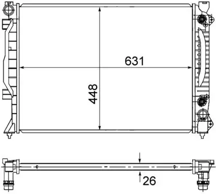 MAHLE CR1686000S Radyatör resmi