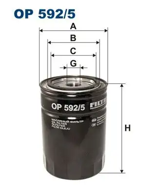 FILTRON OP592/5 Yağ Filtresi resmi