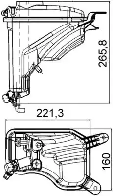 MAHLE CRT207000S Yedek Su Deposu resmi
