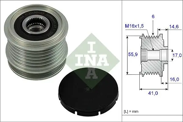 INA 535001010 Alternatör Kasnağı resmi