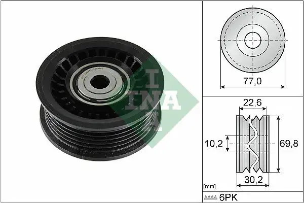 INA 532107510 Alternatör Gergi Rulmanı 119233947R resmi