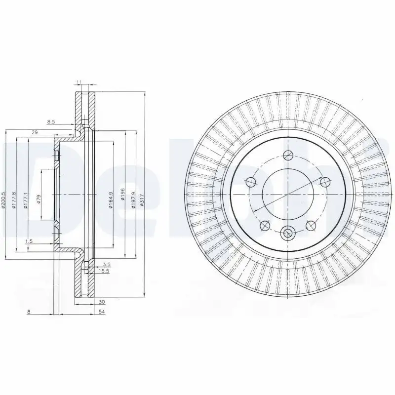 DELPHI BG9006C Ön Fren Diski resmi