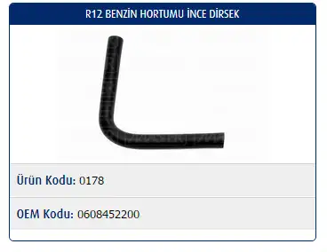MASTER M0178 Yakıt Hortumu 0608452200 resmi