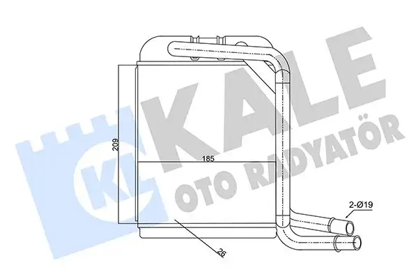 KALE 347380 Kalorifer Radyatörü 7H1819031 resmi