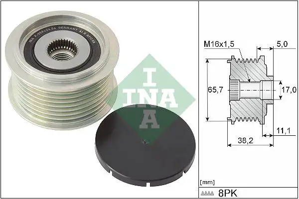 INA 535027410 Alternatör Kasnağı resmi