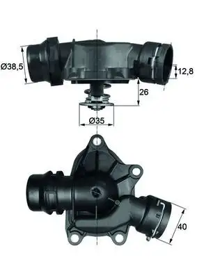 MAHLE TI2688 Termostat 11532247269 resmi