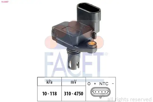 FACET 10.3087 MAP Sensörü MHK100820 resmi