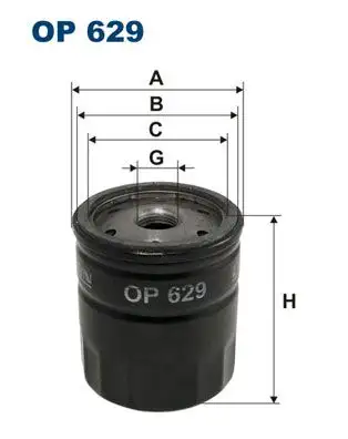 FILTRON OP629 Yağ Filtresi resmi