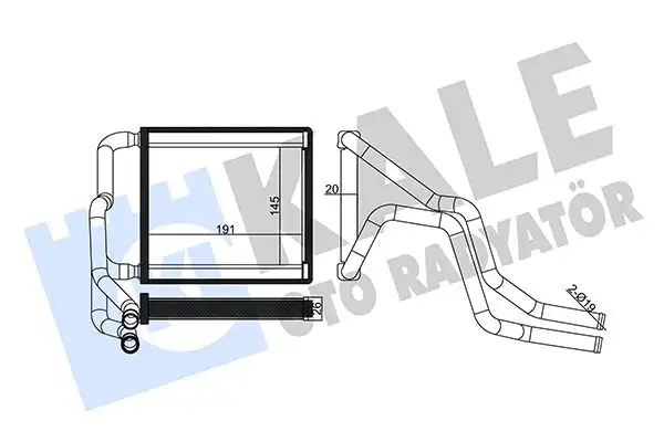 KALE 355135 Kalorifer Radyatörü 97138C8000 resmi