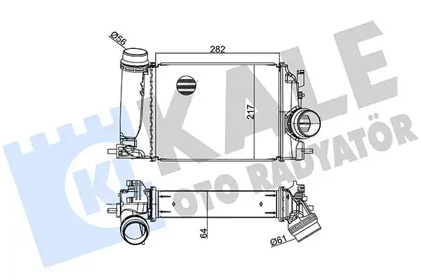 KALE 350980 Turbo Radyatörü 144614EA1A resmi