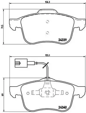 BREMBO P23103 Ön Fren Balatası resmi