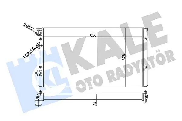 KALE 356310 Radyatör 1H0121253BJ resmi