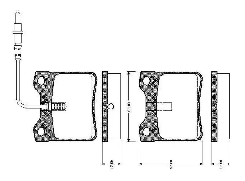 BOSCH 0986TB2175 Arka Fren Balatası 425193 resmi