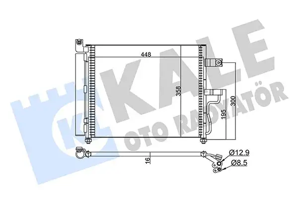 KALE 379100 Klima Radyatörü 9760625600 resmi
