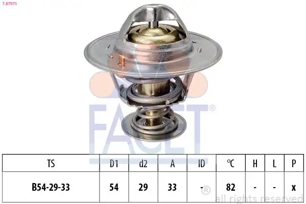 FACET 7.8797S Termostat 4801924 resmi