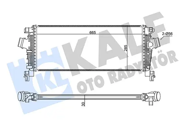 KALE 350925 Turbo Radyatörü 13330387 resmi