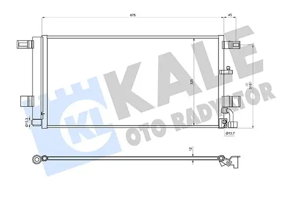 KALE 361250 Klima Radyatörü 8W0816421J resmi