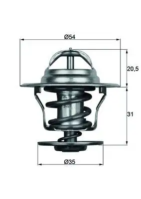 MAHLE TX1587D Termostat resmi
