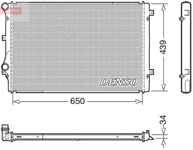 DENSO DRM32041 Radyatör 5K0121251J resmi