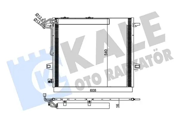 KALE 342630 Klima Radyatörü A2515000054 resmi