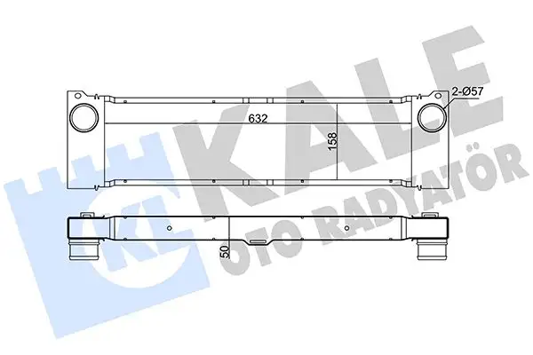 KALE 375740 Turbo Radyatörü A6395010301 resmi