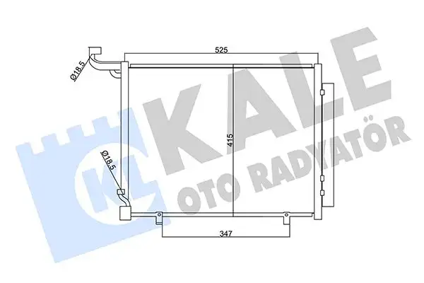 KALE 357720 Klima Radyatörü H1BH19710AB resmi