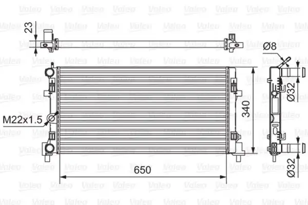 VALEO 701522 Radyatör resmi
