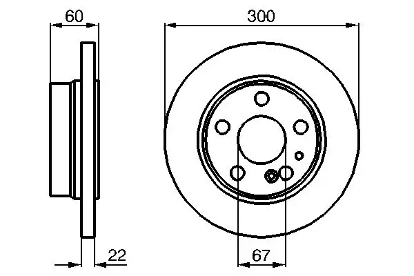 BOSCH 0986478566 Ön Fren Diski A1404230912 resmi