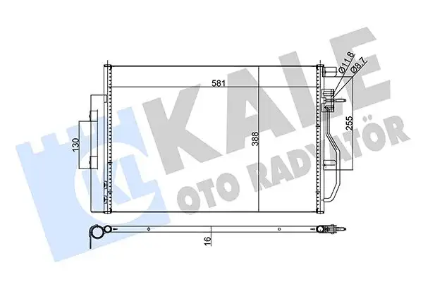 KALE 343305 Klima Radyatörü resmi