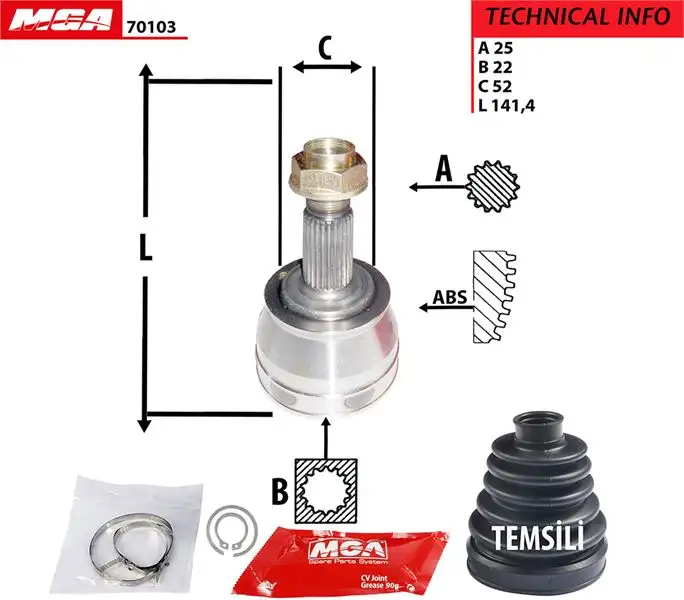 MGA 70103 Aks Kafası (Dış) 46307082 resmi