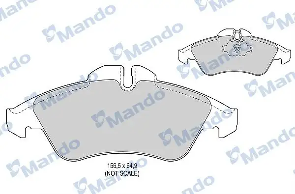 MANDO MBF015014 Ön Fren Balatası resmi