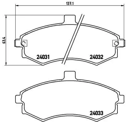 BREMBO P30020 Ön Fren Balatası resmi