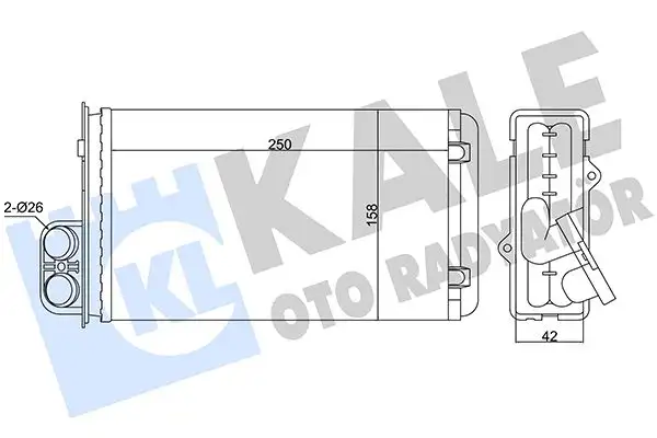 KALE 346305 Kalorifer Radyatörü resmi