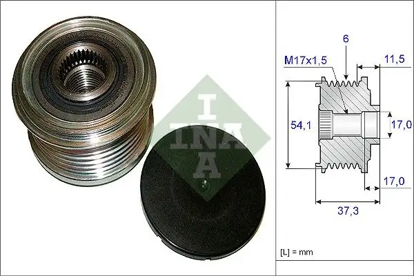 INA 535014910 Alternatör Kasnağı resmi