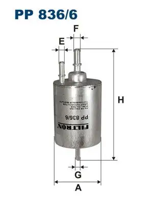 FILTRON PP836/6 Yakıt Filtresi 4F0201511E resmi
