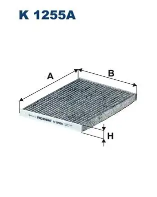 FILTRON K1255A Polen Filtresi (Karbonlu) 27277JD10A resmi
