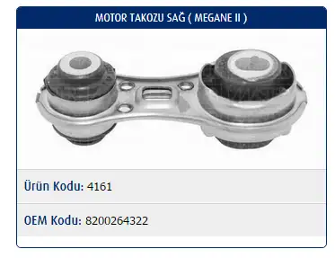 MASTER M4161 Motor Takozu (Sağ) 8200264322 resmi