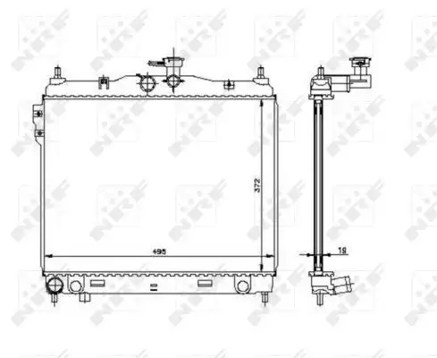 NRF 53361 Radyatör 253101C100 resmi