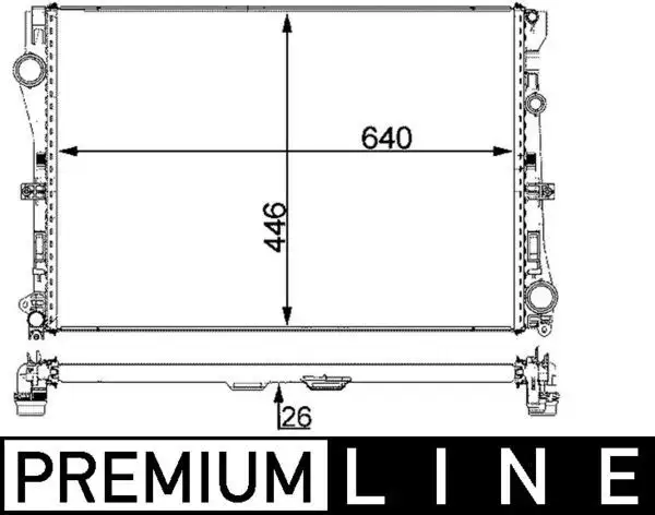MAHLE CR2101000P Radyatör A0995007303 resmi