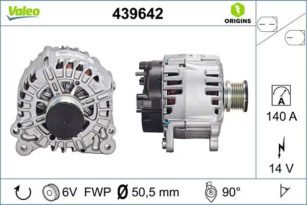 VALEO 439642 Şarj Dinamosu resmi