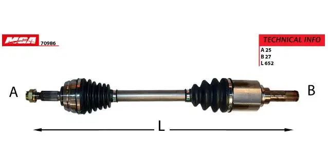 MGA 70986 Ön Aks (Sol) 391017275R resmi