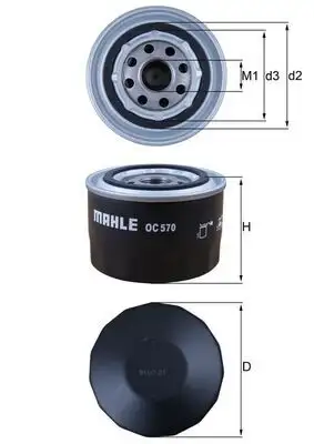 MAHLE OC570 Yağ Filtresi resmi