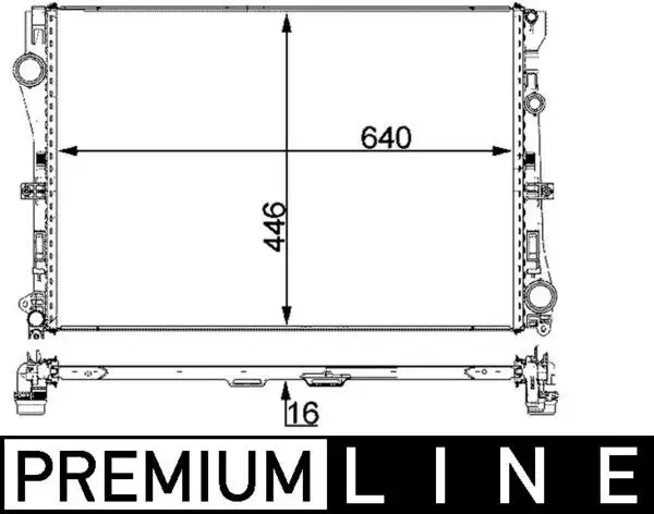MAHLE CR2100000P Radyatör A0995002203 resmi