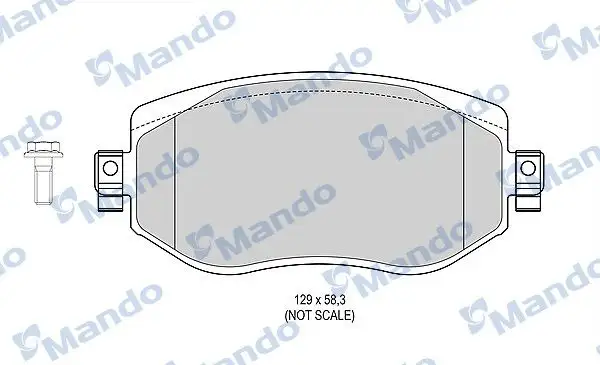 MANDO MBF015304 Ön Fren Balatası 410603407R resmi