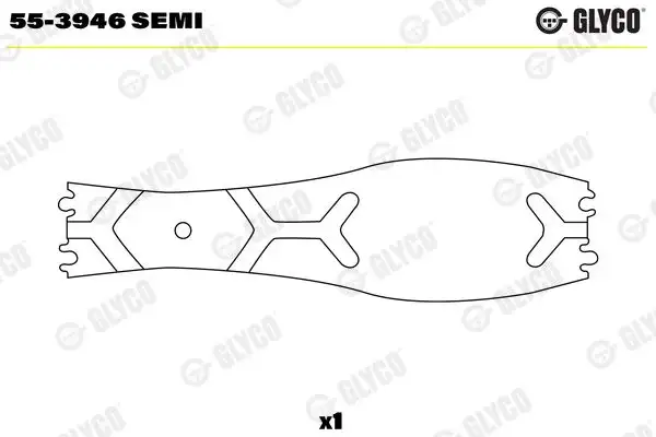 GLYCO 55-3946-SEMI Piston Kol Burcu 51024051027 resmi
