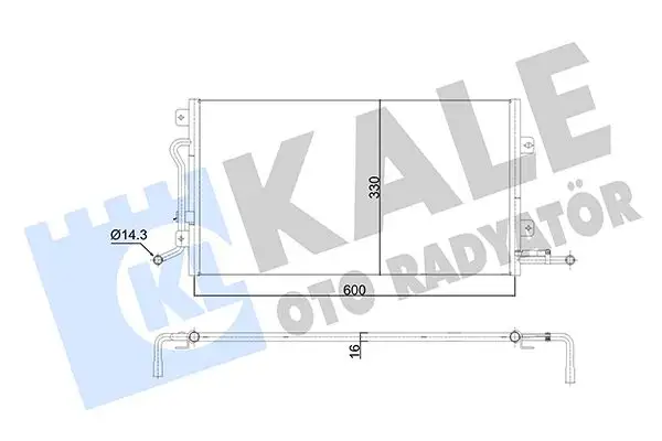 KALE 350585 Klima Radyatörü 2S6519710BB resmi