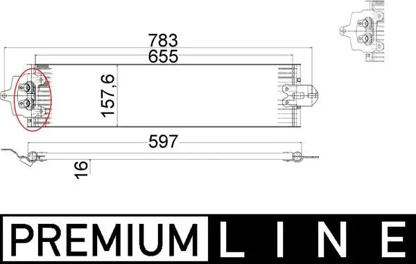 MAHLE CLC49000P Şanzıman Yağ Soğutucu resmi