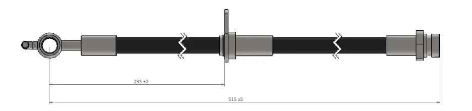 CAVO C900321B Ön Fren Hortumu (Sağ) 4806E1 resmi